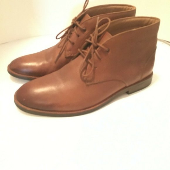 Clarks Broyd Mid Tan Leather Chukka Boots Size us main image 6